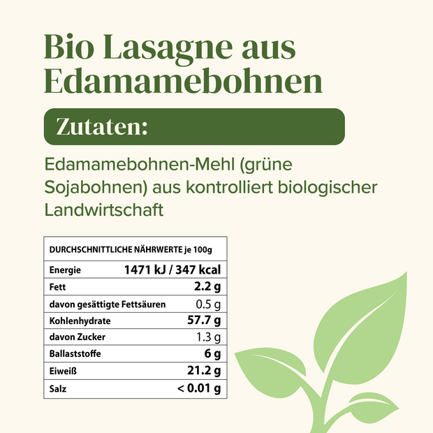 Explore Cuisine Bio Edamame Lasagne